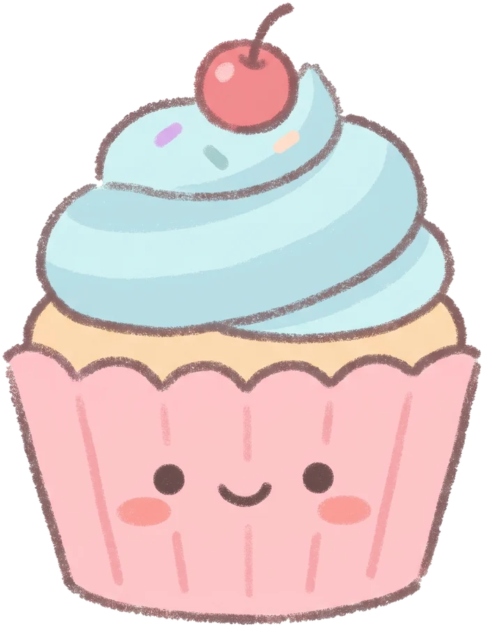 Cute cupcake illustration