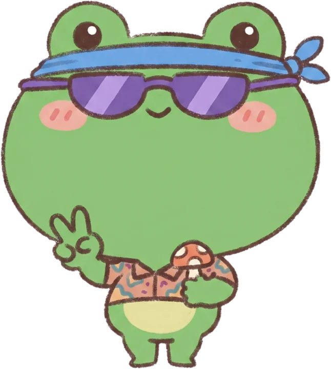 Cute frog illustration