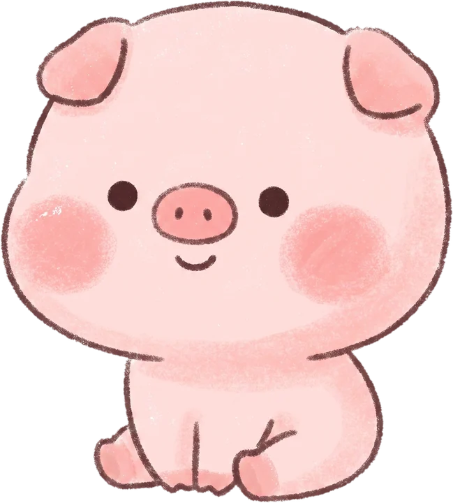 Cute piglet illustration