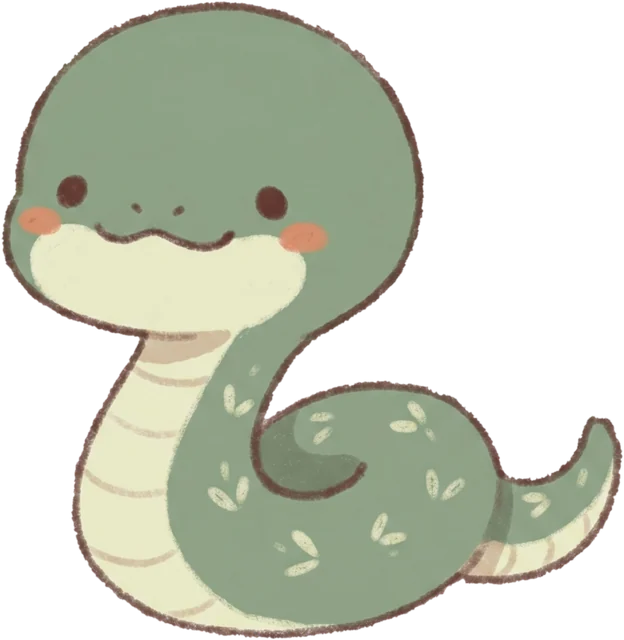 Cute snake illustration