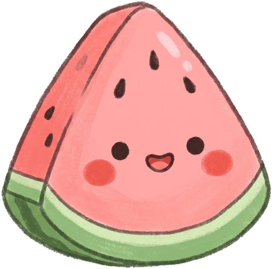 Cute watermelon illustration